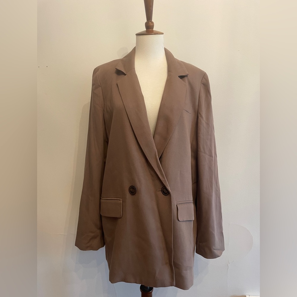 NWT Madewell Oversized Tan Relaxed Fit Blazer